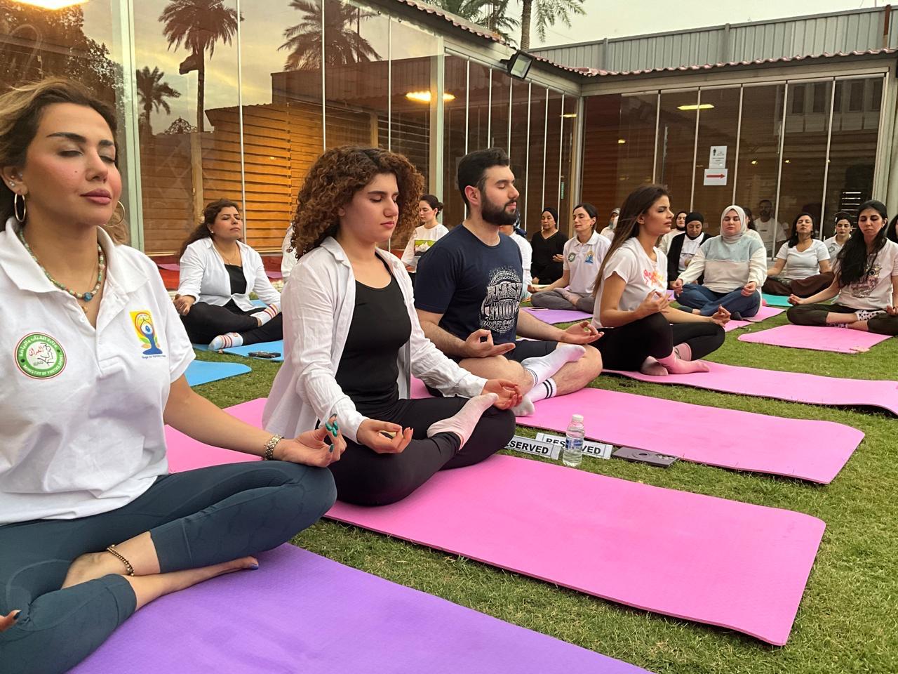 As part of the run-up to the International Day of Yoga 2025, the Embassy of India, Baghdad organized the 2nd curtain raiser event on May 1, under this year’s theme ‘Yoga for One Earth, One Health’.